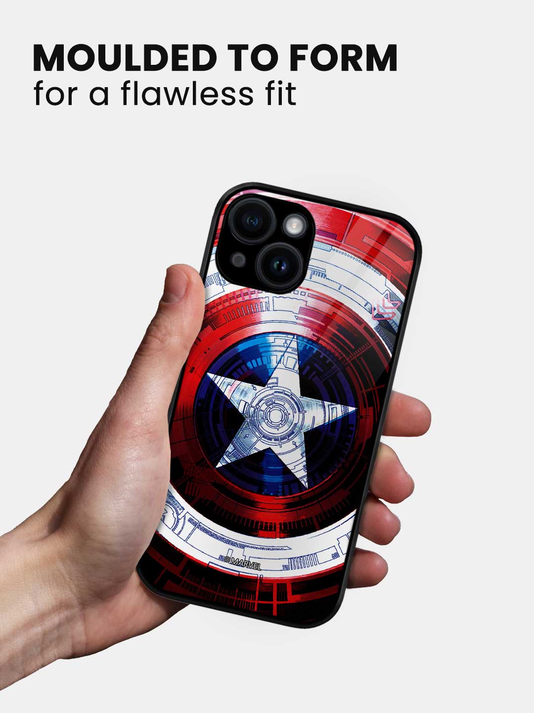 Captains Shield Decoded - iPhone 15 Plus Glass Cover