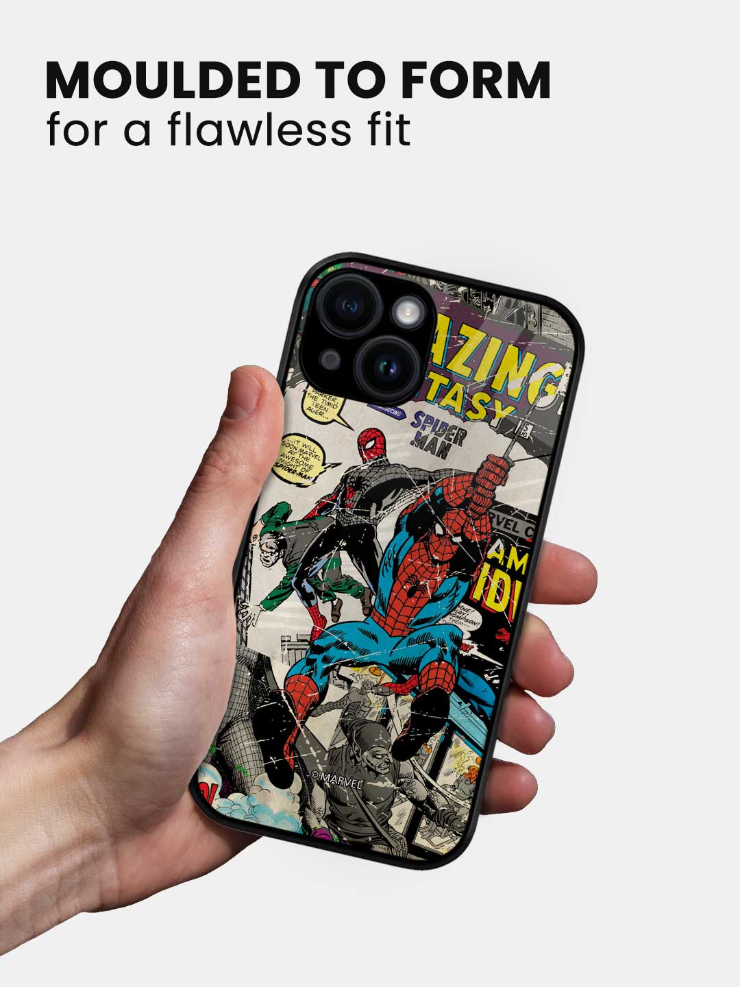 Comic Spidey - iPhone 15 Plus Glass Cover