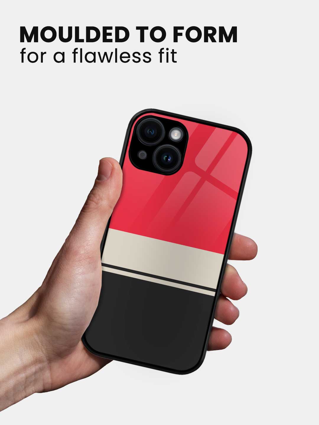 Racecar Stripes - iPhone 14 Plus Glass Cover