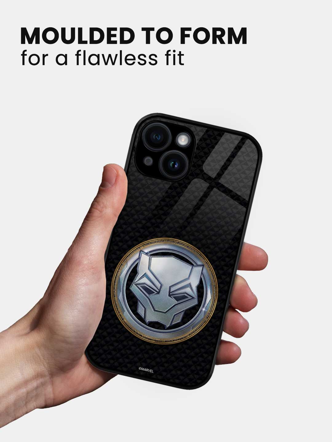 Wakanda Forever Vibranium Gold - iPhone 15 Plus Glass Cover