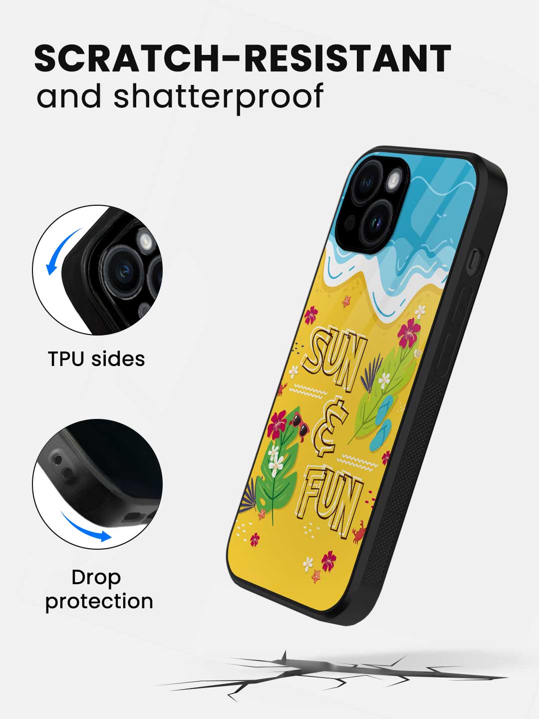 Sun and Fun - iPhone 14 Plus Glass Cover