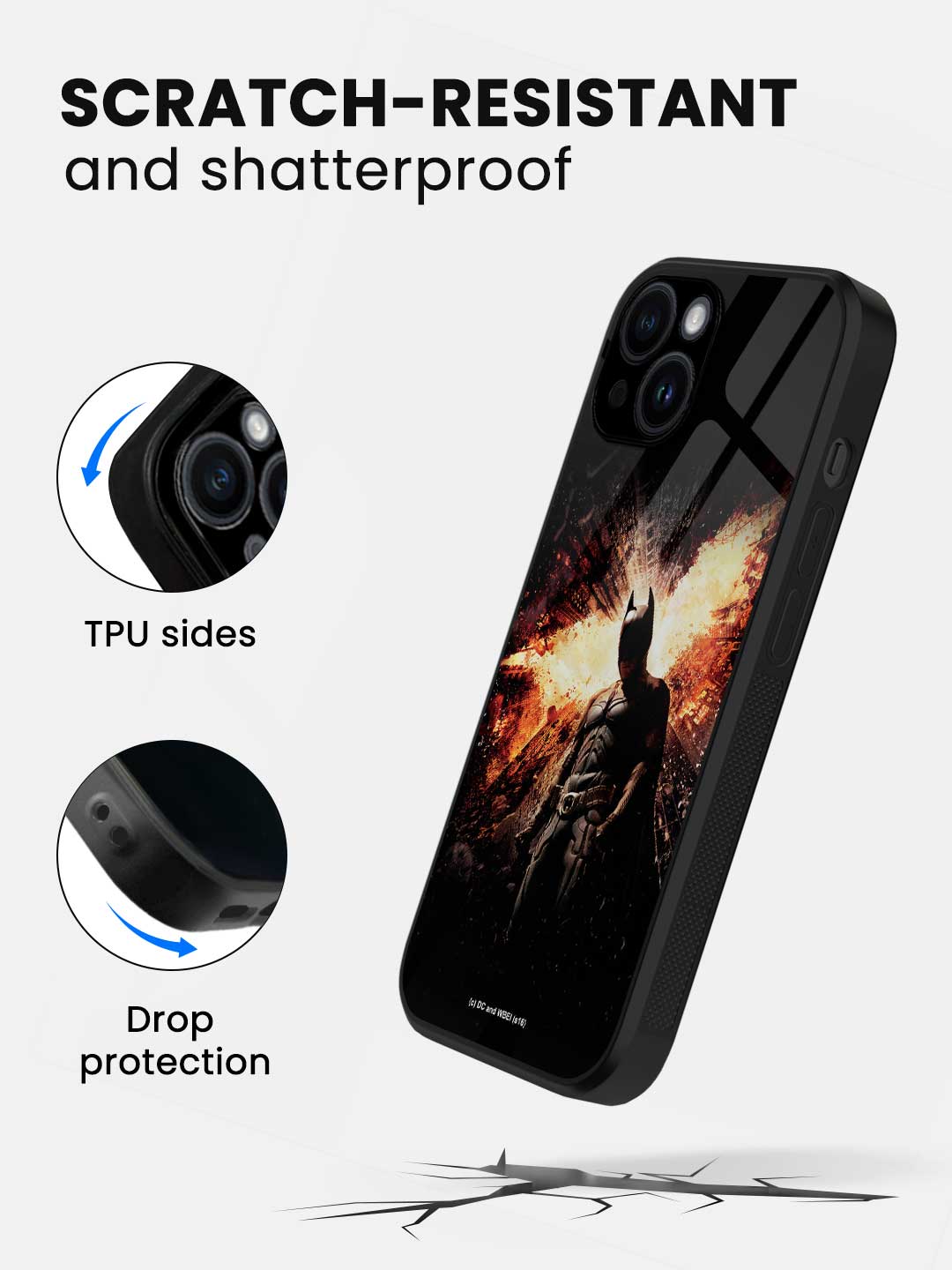 The Dark Knight Rises - iPhone 14 Plus Glass Cover