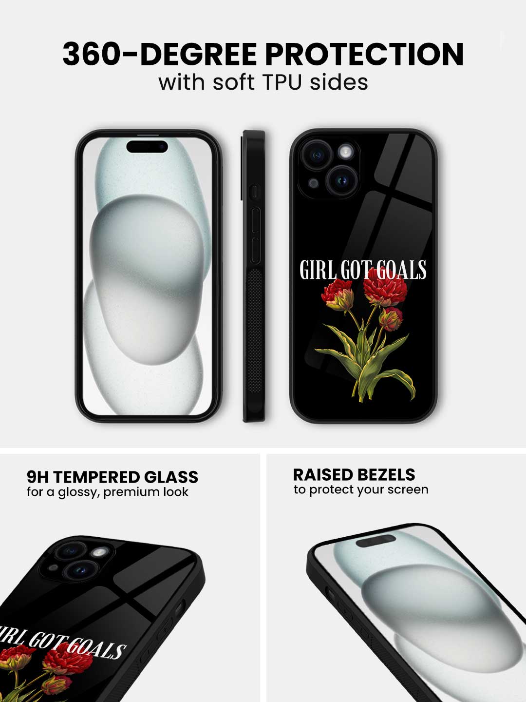 Girl got Goals - iPhone 14 Plus Glass Cover