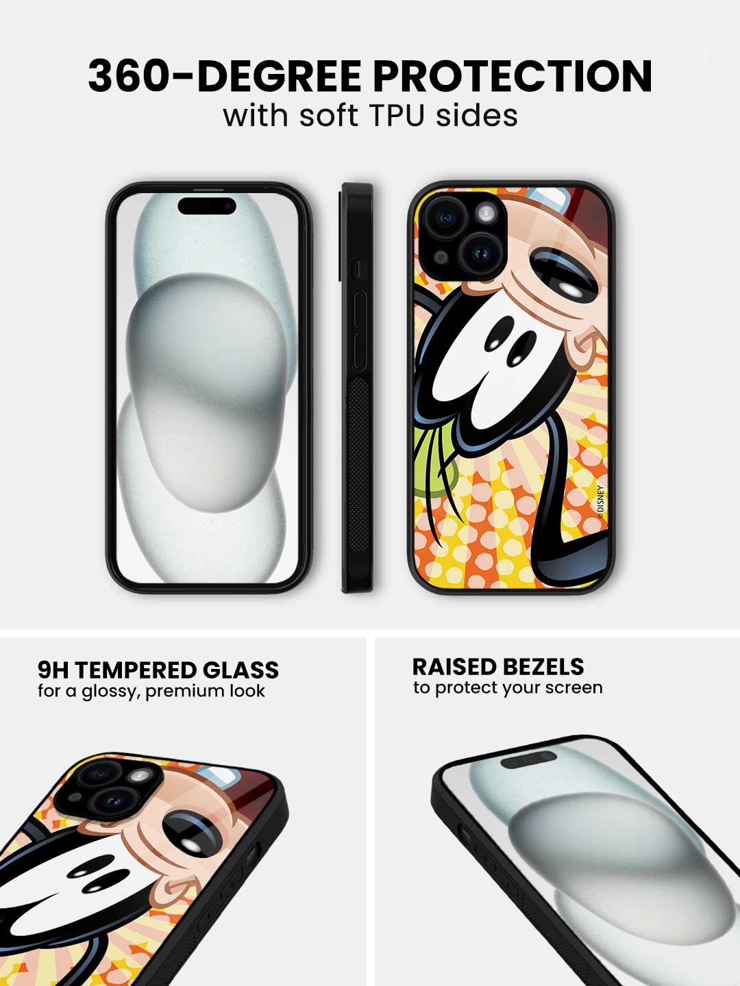 Goofy Upside Down - iPhone 14 Plus Glass Cover