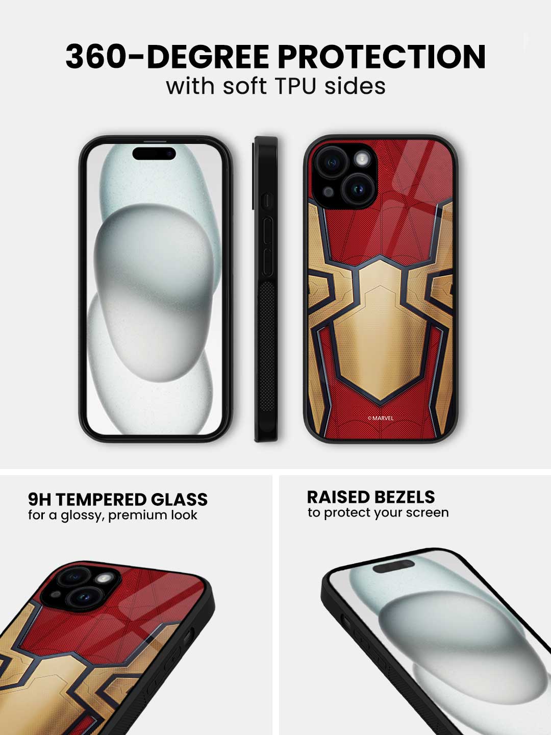 Integrated Spider Logo - iPhone 14 Plus Glass Cover