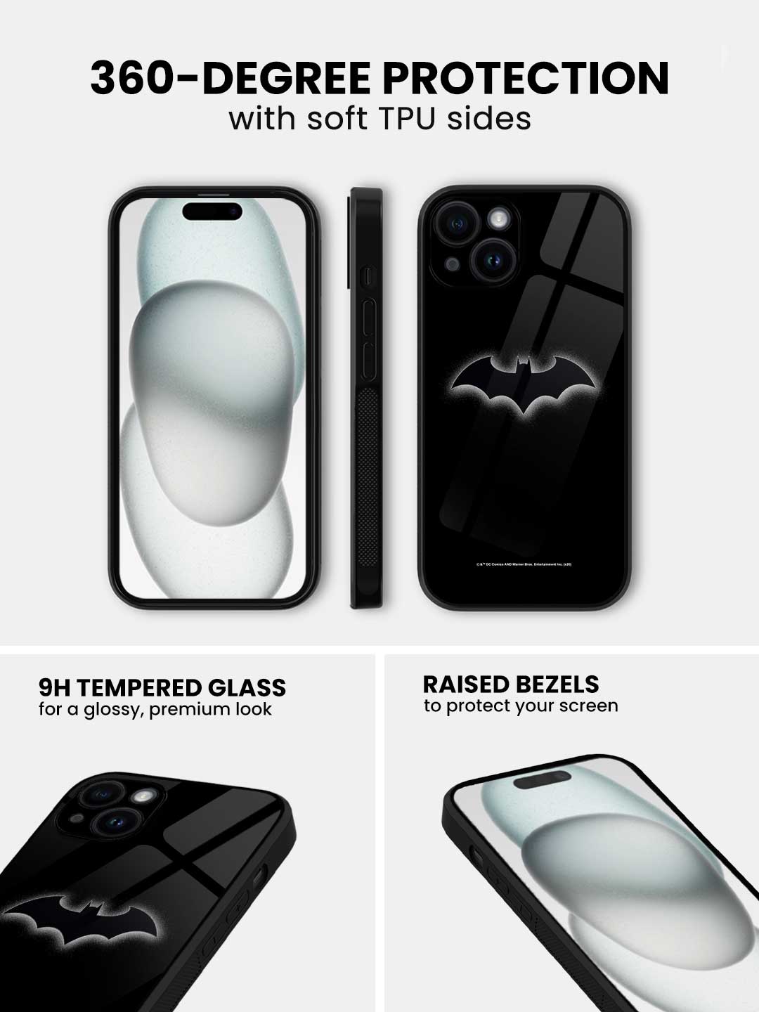 Logo Batman - iPhone 14 Plus Glass Cover