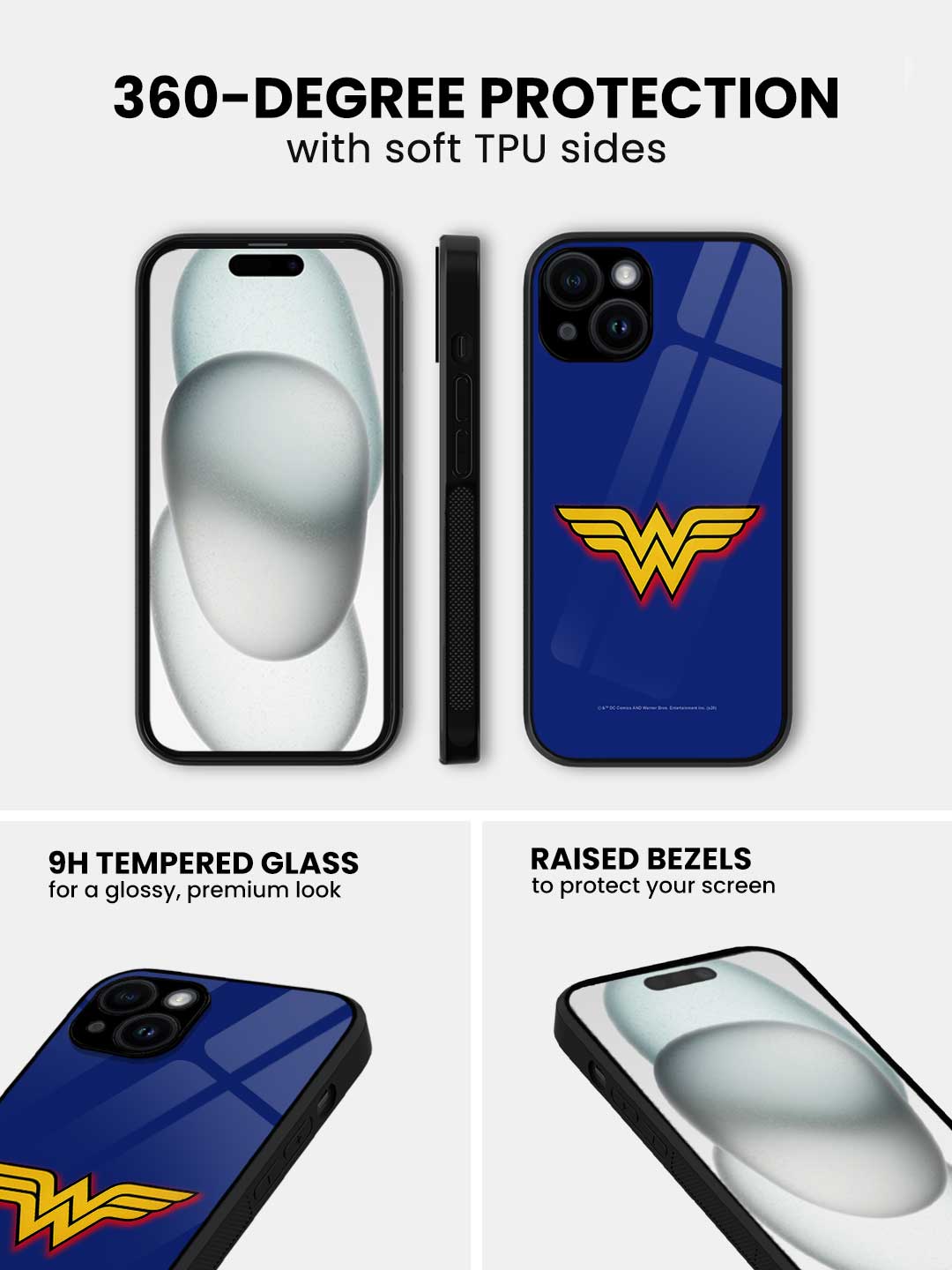 Logo Wonder Woman - iPhone 14 Plus Glass Cover