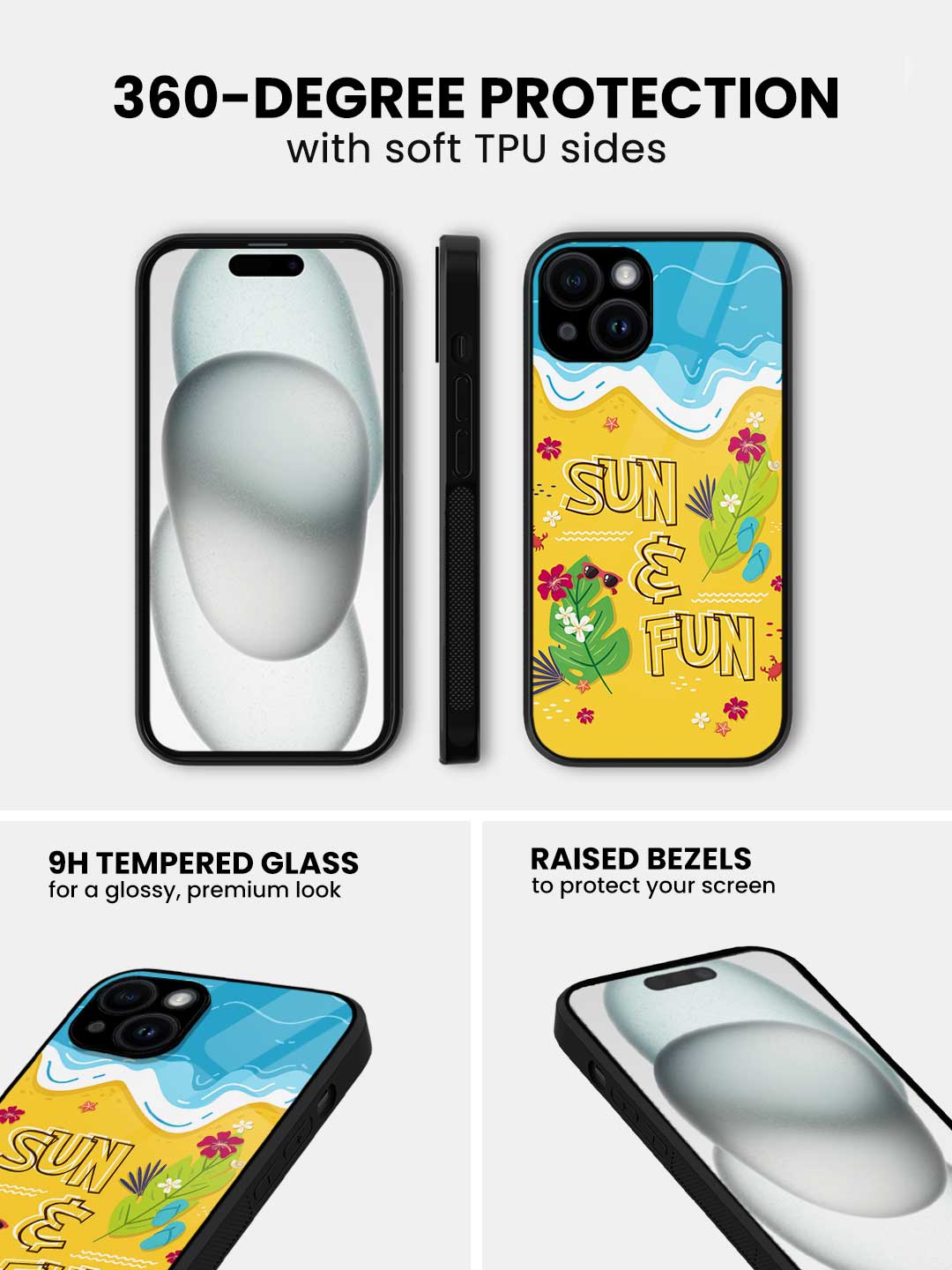 Sun and Fun - iPhone 14 Plus Glass Cover