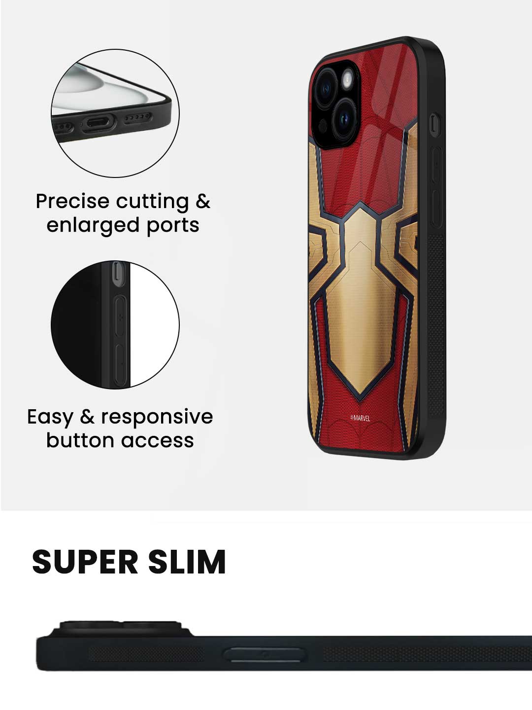 Integrated Spider Logo - iPhone 14 Plus Glass Cover