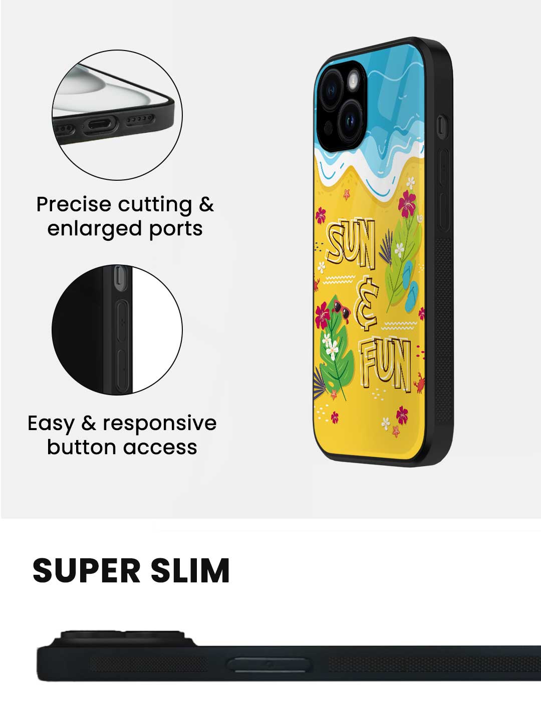 Sun and Fun - iPhone 14 Plus Glass Cover