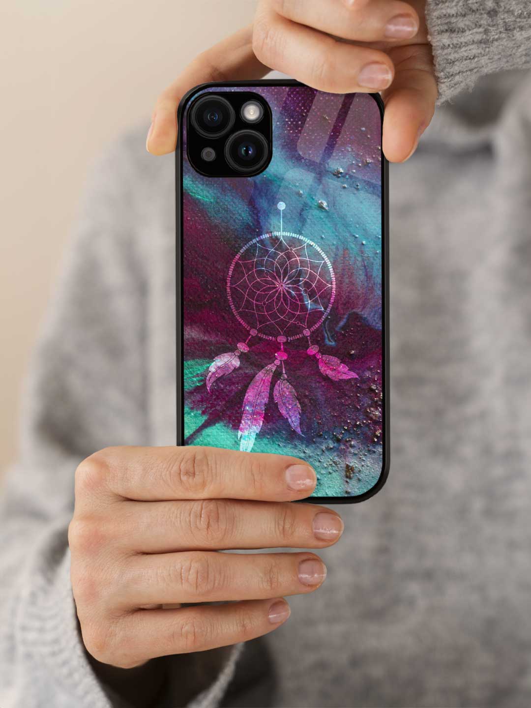 Dream Catcher Galaxy - iPhone 14 Plus Glass Cover