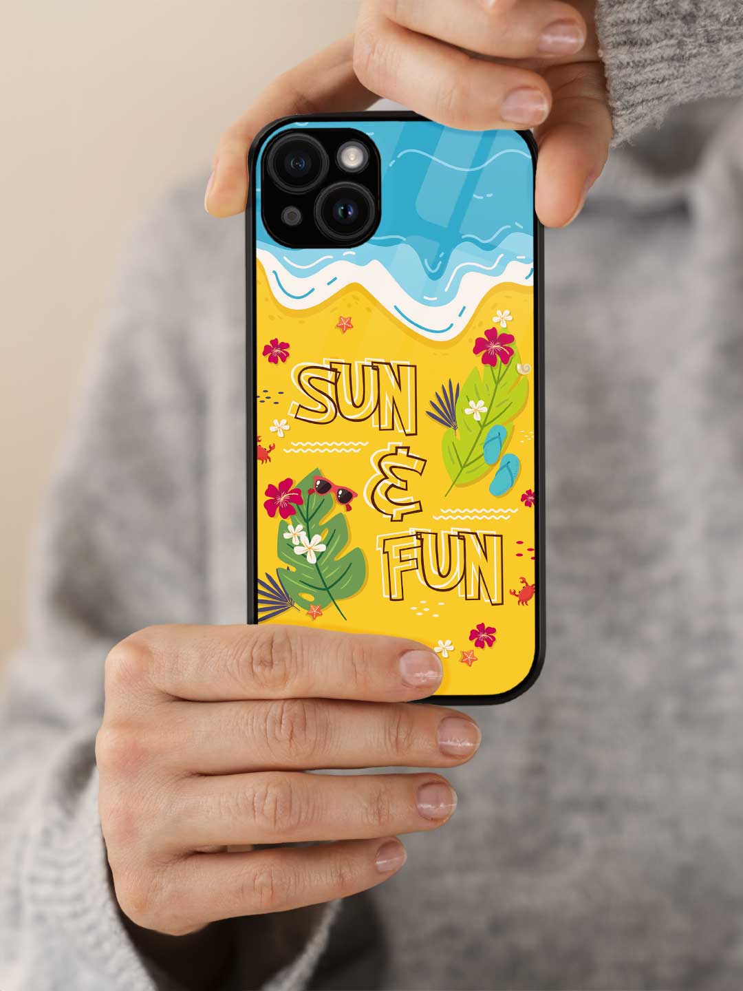 Sun and Fun - iPhone 14 Plus Glass Cover