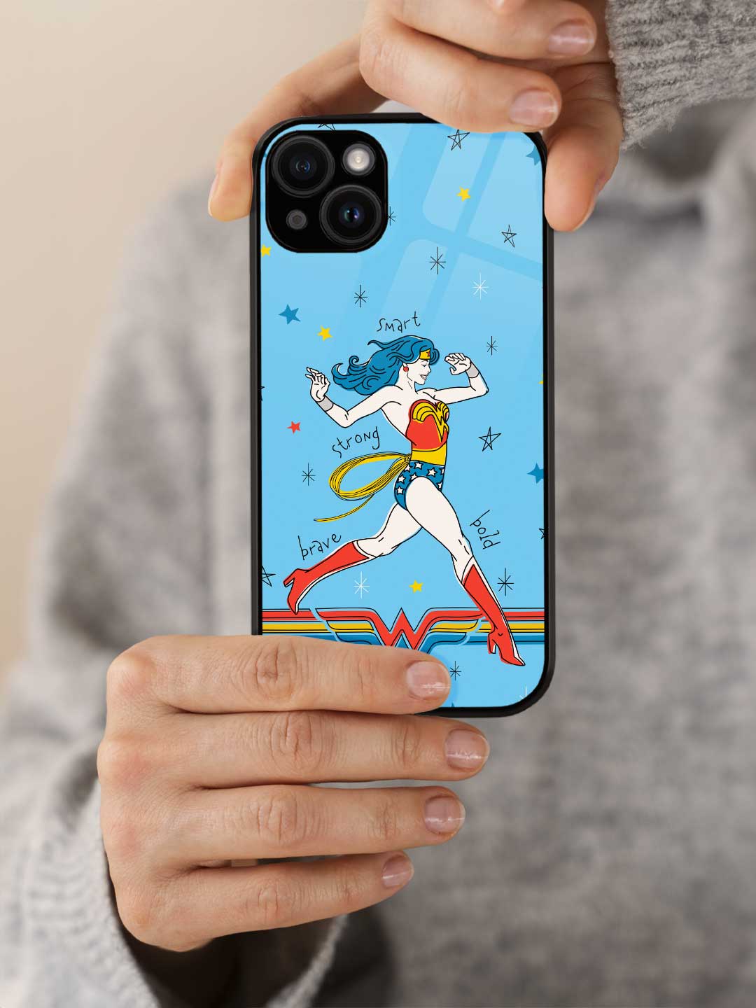 Wonder Comic - iPhone 15 Plus Glass Cover
