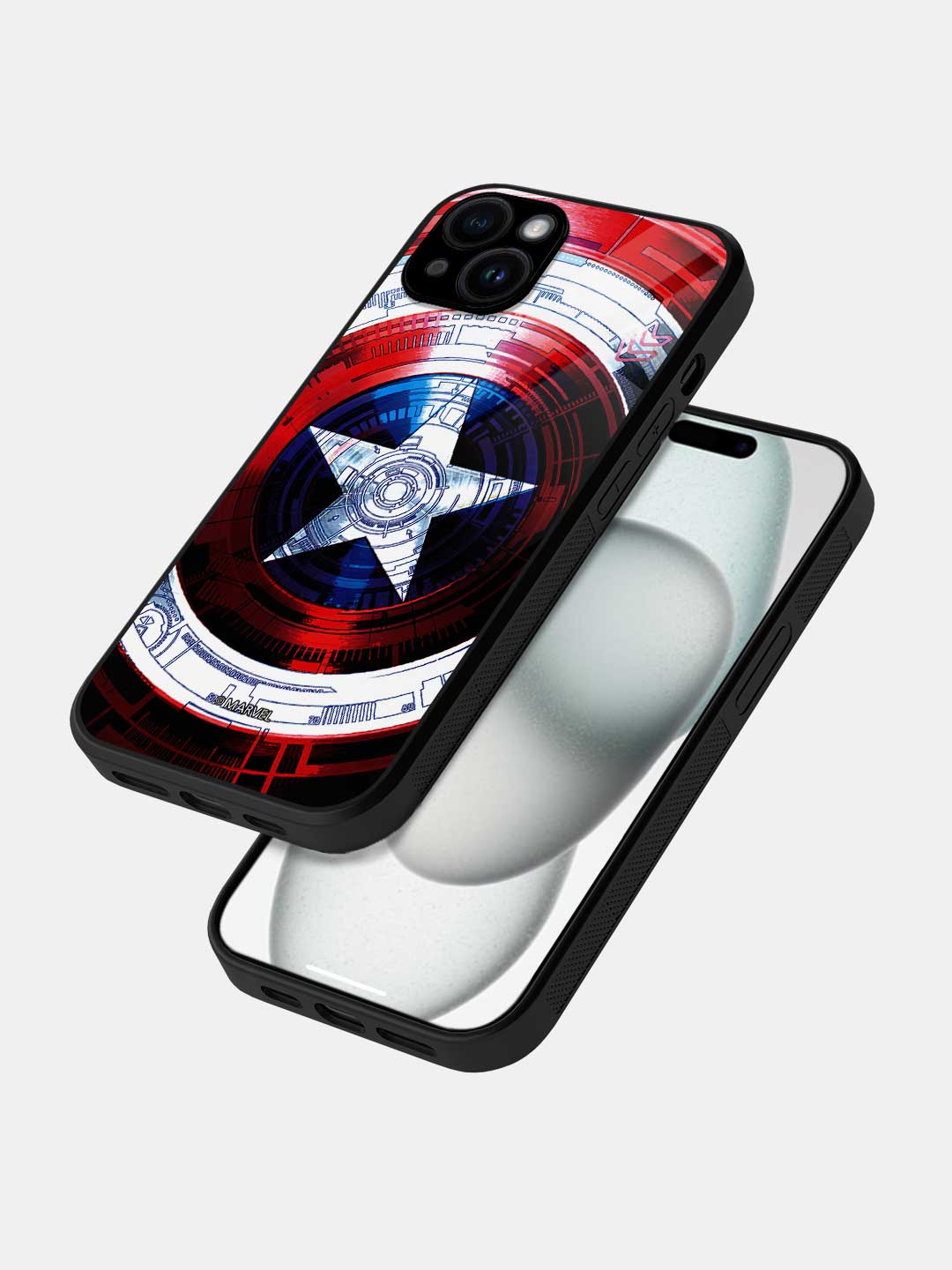 Captains Shield Decoded - iPhone 15 Plus Glass Cover