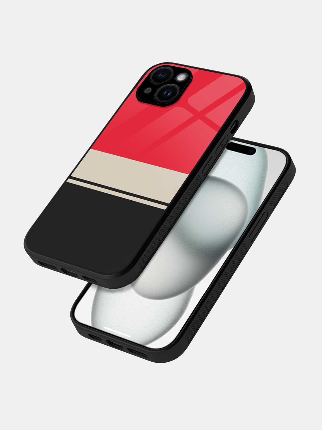 Racecar Stripes - iPhone 14 Plus Glass Cover