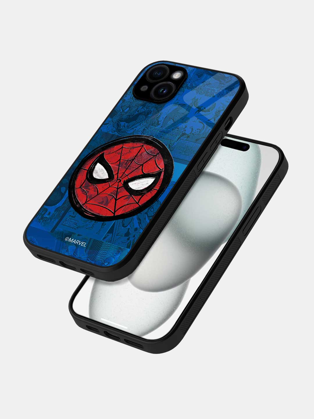 Spidey Tingling Eyes - iPhone 15 Plus Glass Cover
