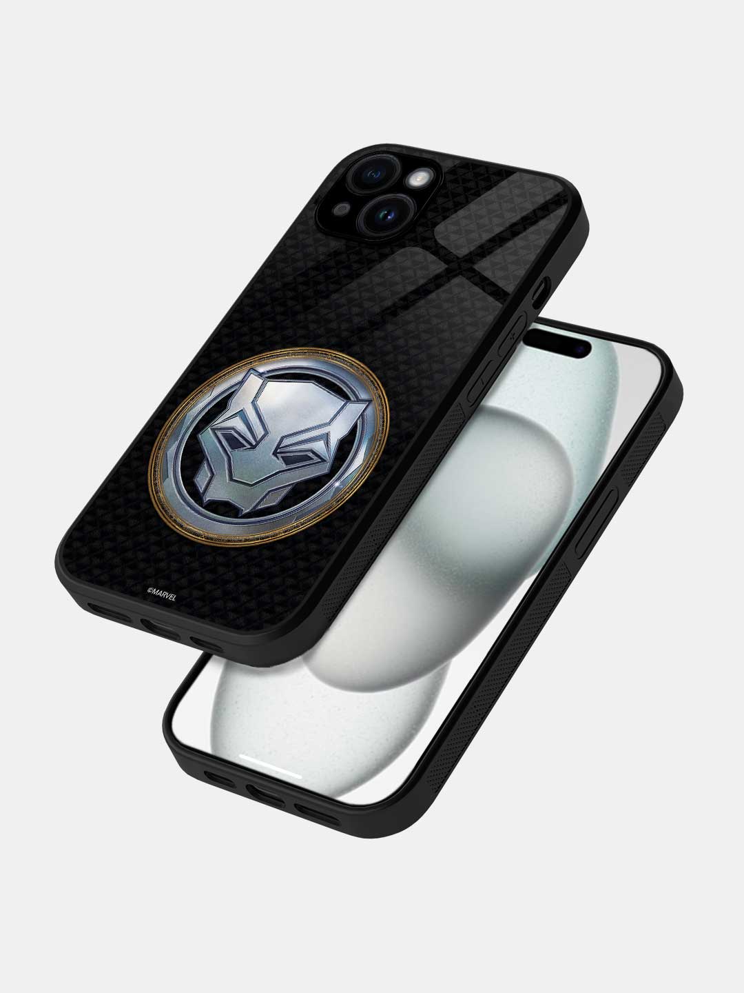 Wakanda Forever Vibranium Gold - iPhone 15 Plus Glass Cover