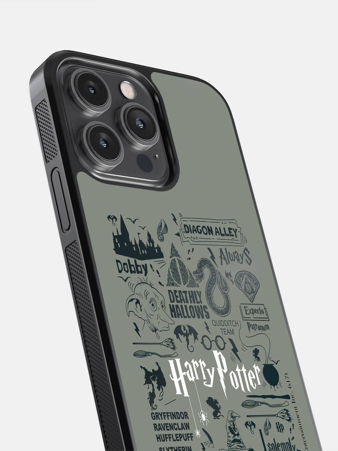 Harry Potter Infographic Grey - iPhone 14 Pro Max Cover