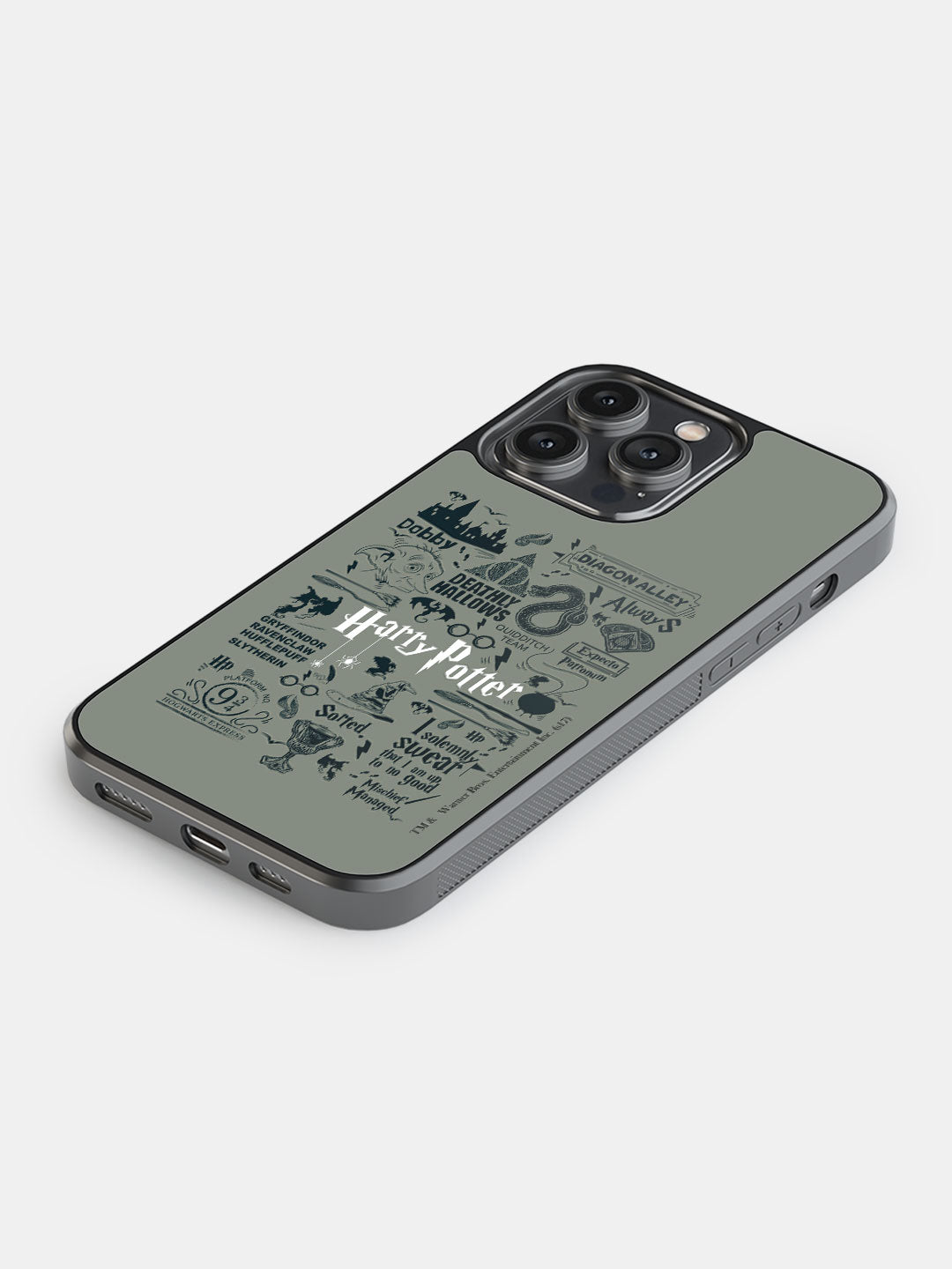 Harry Potter Infographic Grey - iPhone 14 Pro Max Cover