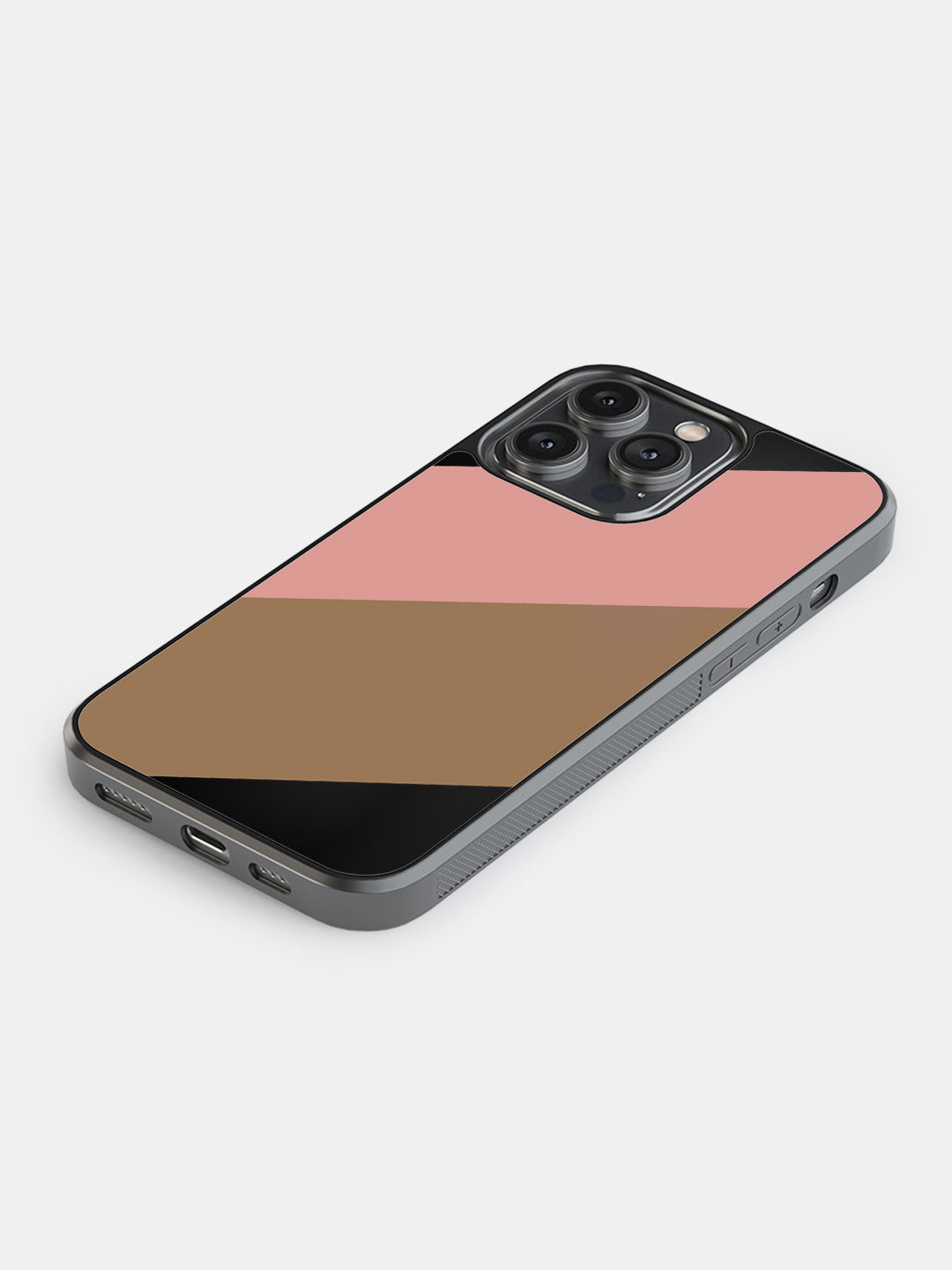 Slanted Brown Pink - iPhone 14 Pro Max Cover
