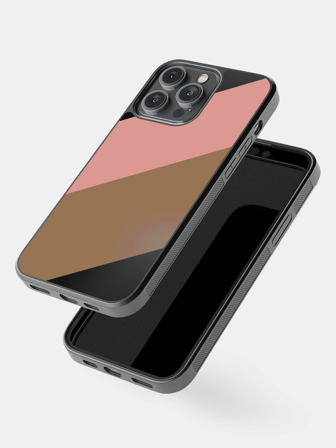 Slanted Brown Pink - iPhone 14 Pro Max Cover