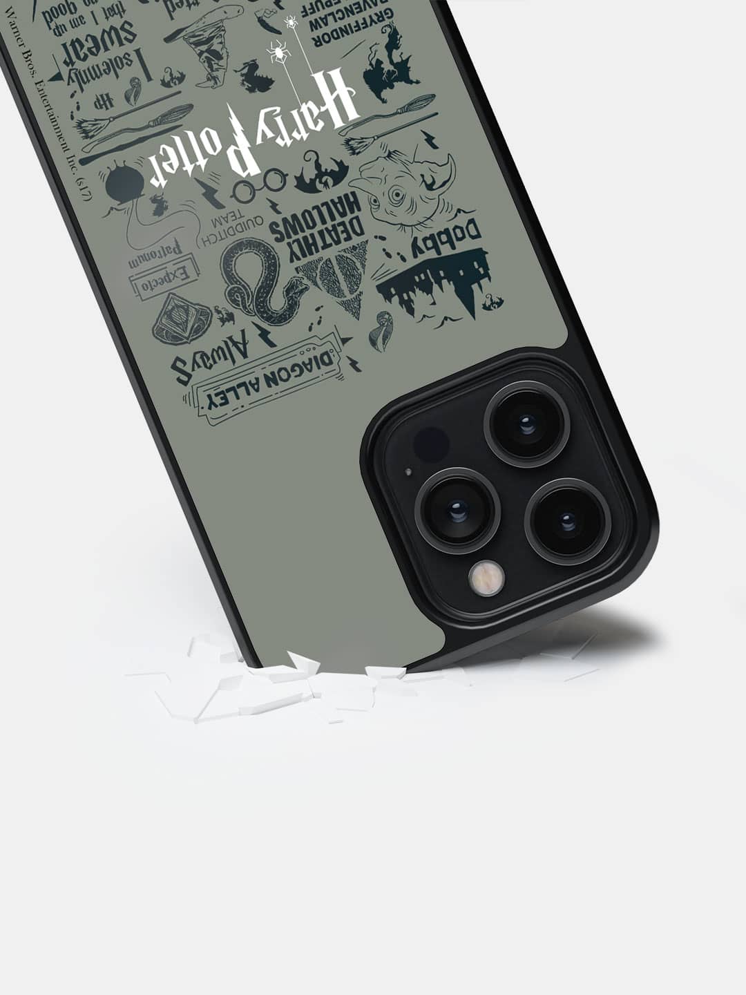 Harry Potter Infographic Grey - iPhone 14 Pro Max Cover