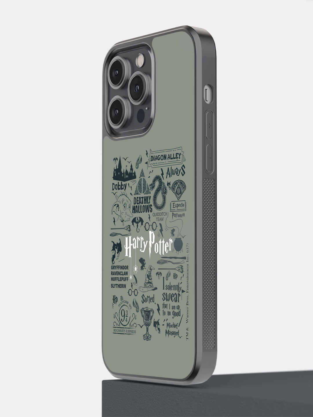 Harry Potter Infographic Grey - iPhone 14 Pro Max Cover