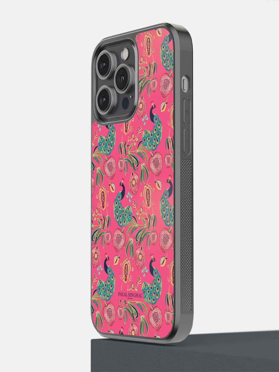Payal Singhal Anaar and Mor Pink - iPhone 14 Pro Max Bumper Cover