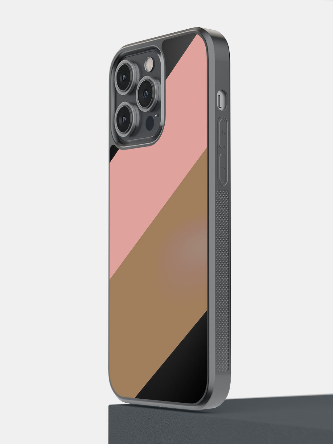 Slanted Brown Pink - iPhone 14 Pro Max Cover