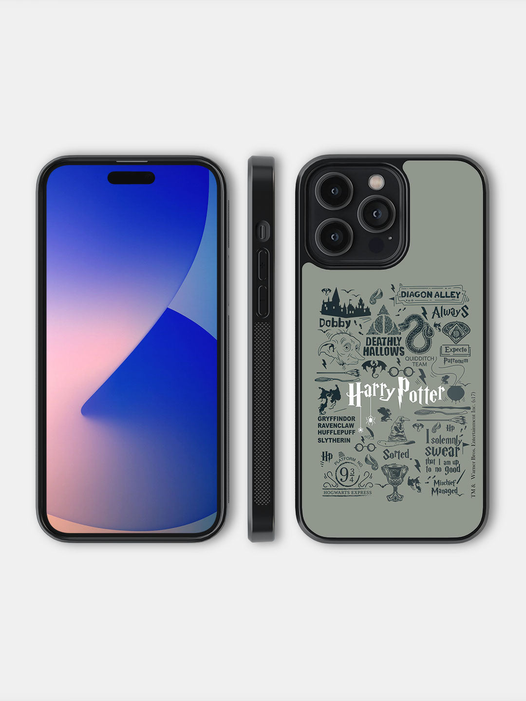 Harry Potter Infographic Grey - iPhone 14 Pro Max Cover