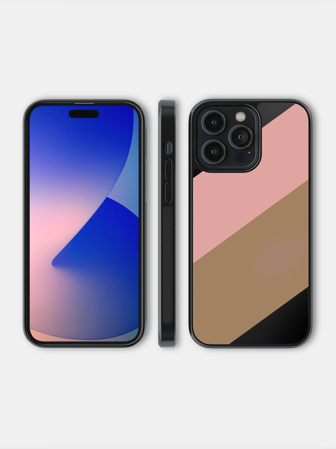 Slanted Brown Pink - iPhone 14 Pro Max Cover