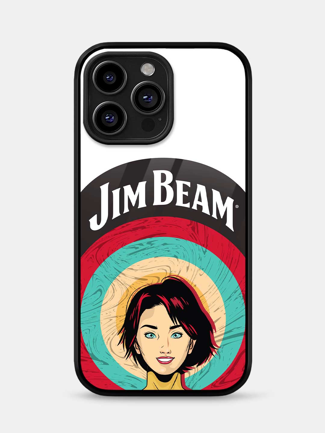 Jim Beam Character White - iPhone 14 Pro Max Glass Cover