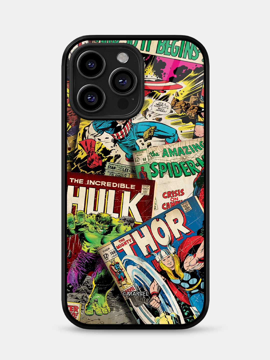 Marvel Comics Collection - iPhone 15 Pro Max Glass Cover