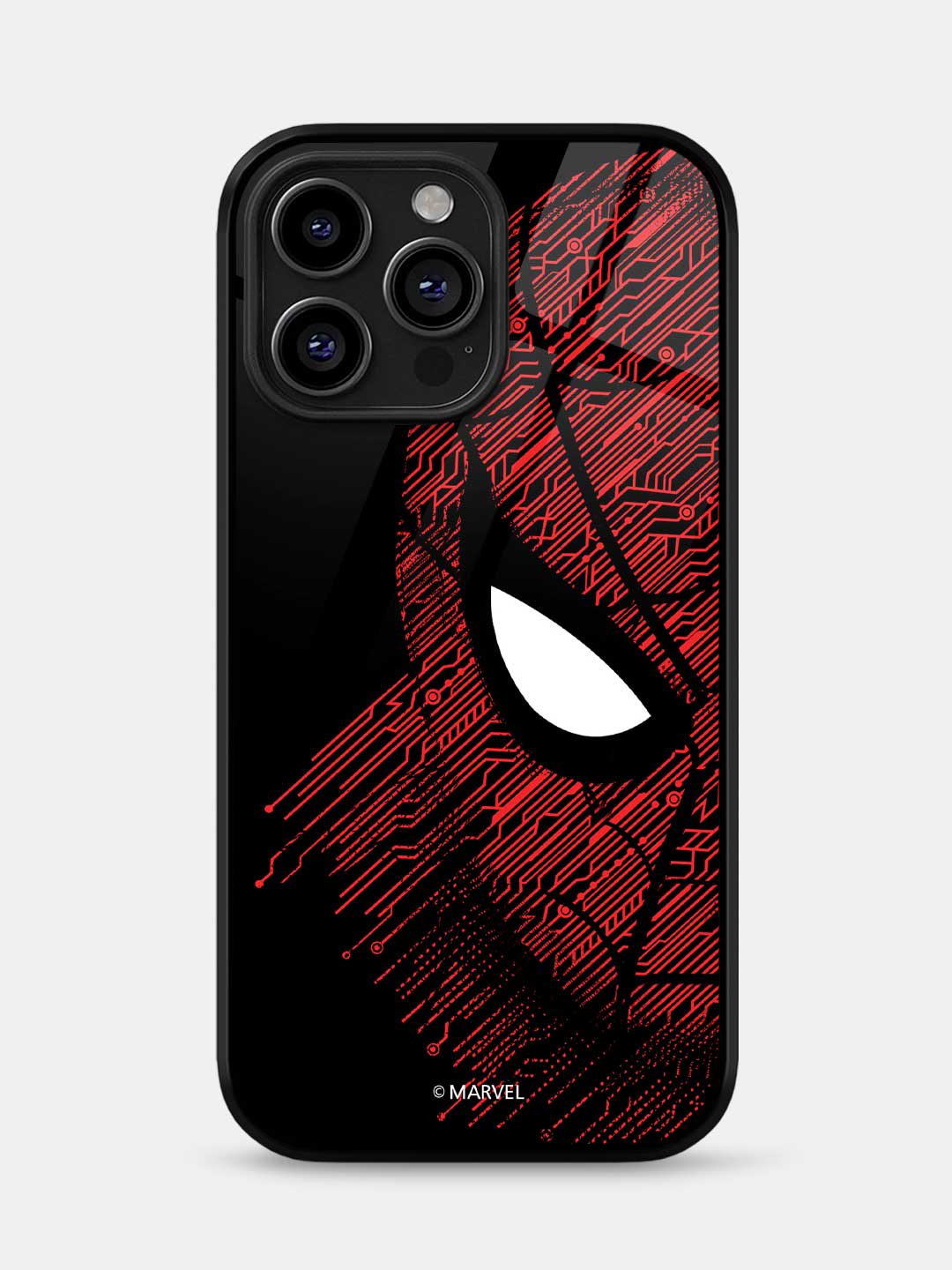 Sketch Out Spider Man - iPhone 14 Pro Max Glass Cover