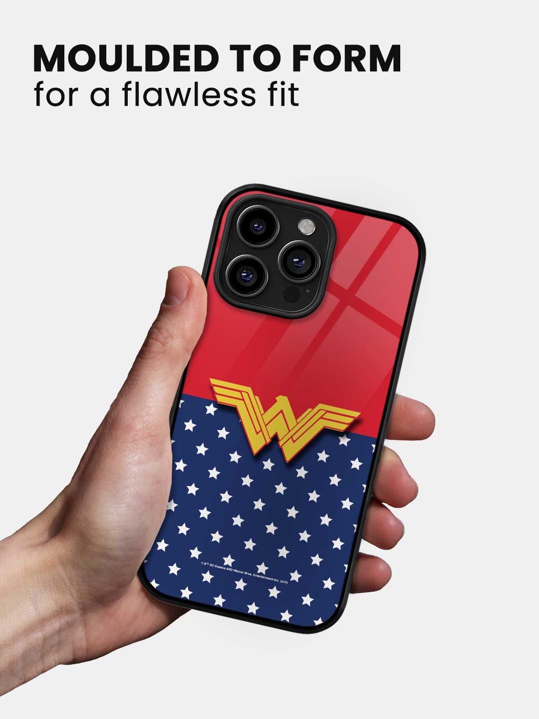 Classic Wonder Woman Logo - iPhone 15 Pro Max Glass Cover