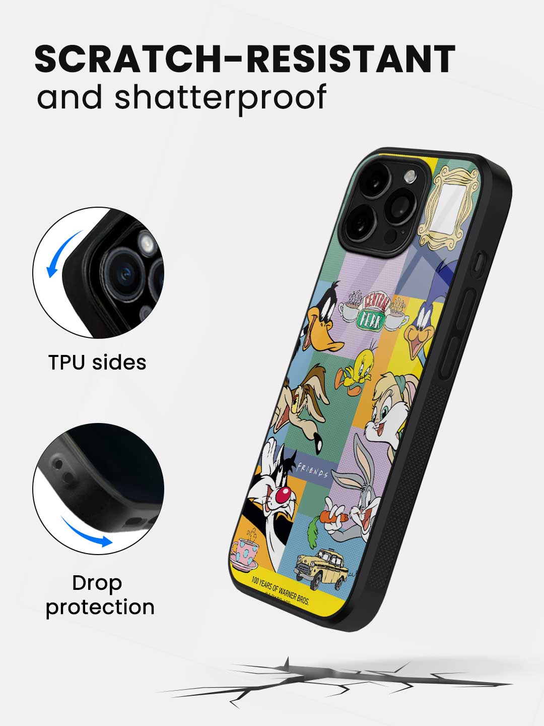 Friends Shuffle - iPhone 15 Pro Max Glass Cover