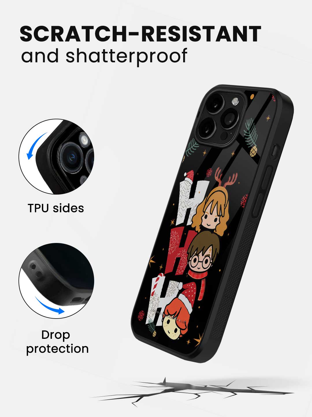 Harry Potter Ho Ho Ho - iPhone 15 Pro Max Glass Cover