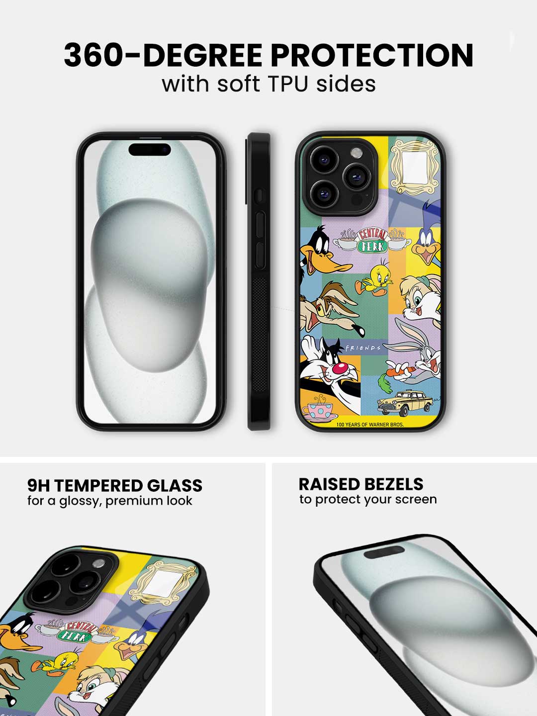Friends Shuffle - iPhone 15 Pro Max Glass Cover