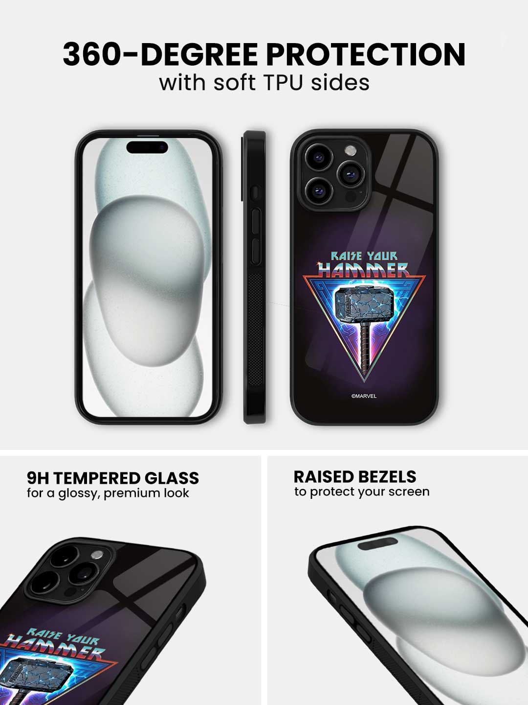 Mighty Raise your Hammer - iPhone 14 Pro Max Glass Cover
