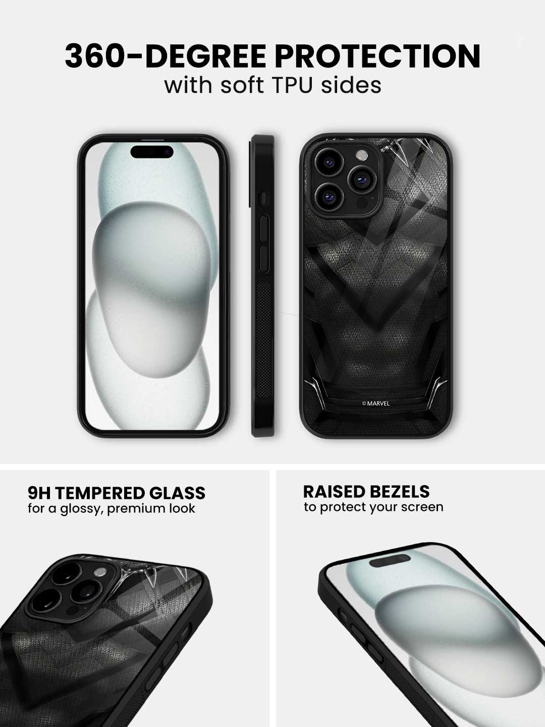 Suit up Black Panther - iPhone 14 Pro Max Glass Cover