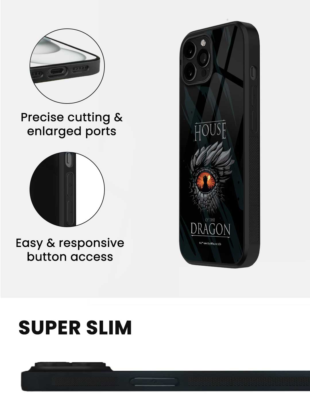 Dragons Eye - iPhone 15 Pro Max Glass Cover