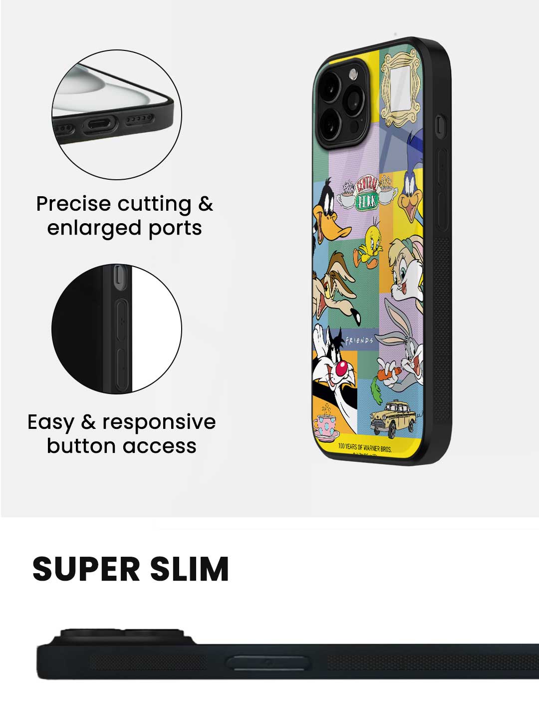 Friends Shuffle - iPhone 15 Pro Max Glass Cover