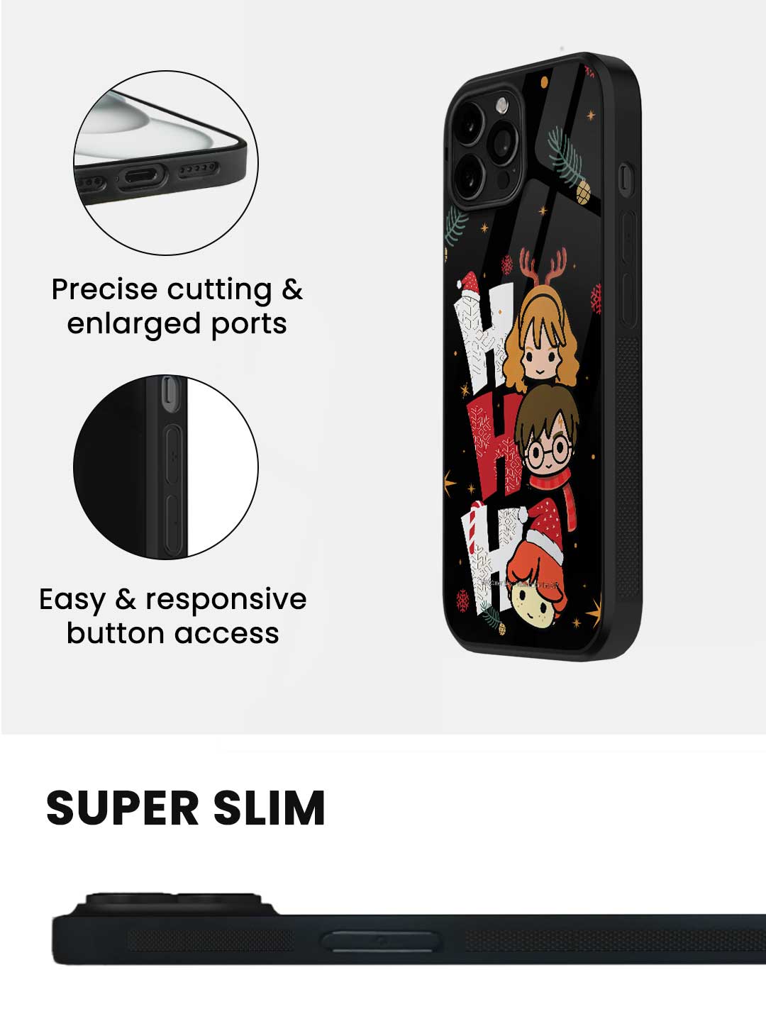 Harry Potter Ho Ho Ho - iPhone 15 Pro Max Glass Cover