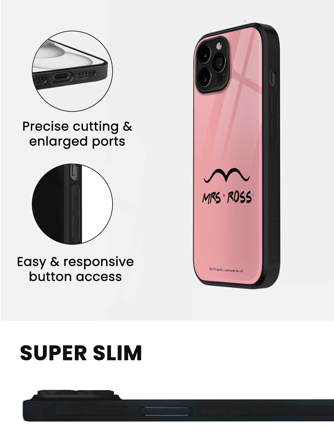 Lobster Mates Mrs Ross - iPhone 15 Pro Max Glass Cover