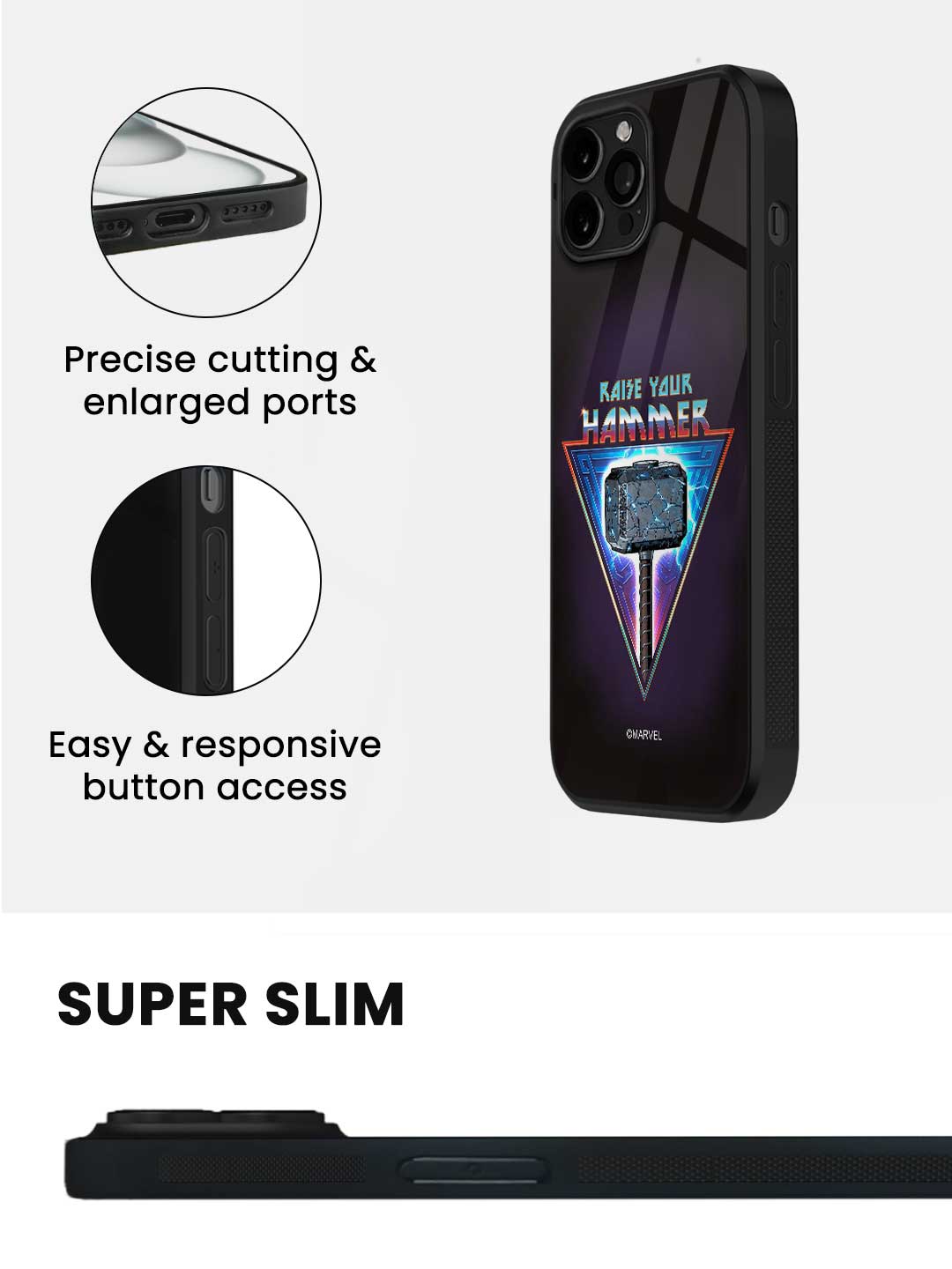 Mighty Raise your Hammer - iPhone 14 Pro Max Glass Cover