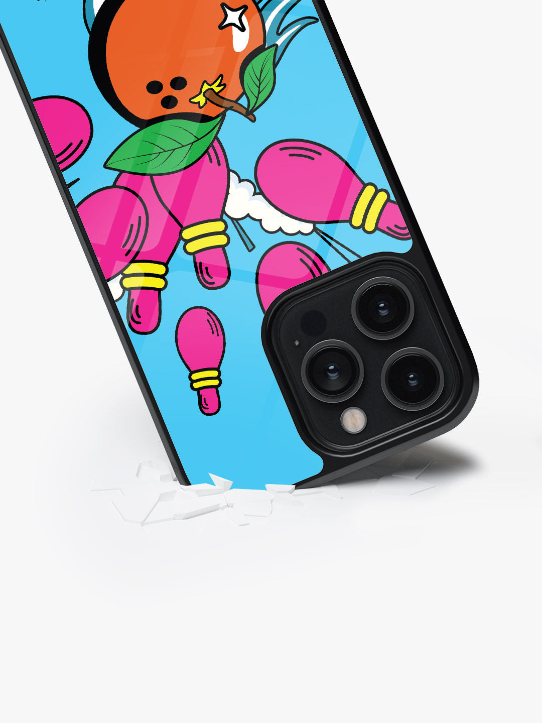 Play On Zesty Pins - iPhone 15 Pro Max Glass Cover