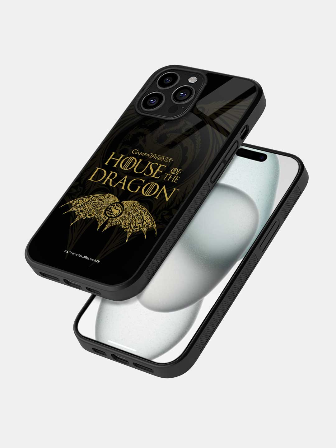 Winged Targaryen Crest - iPhone 15 Pro Max Glass Cover