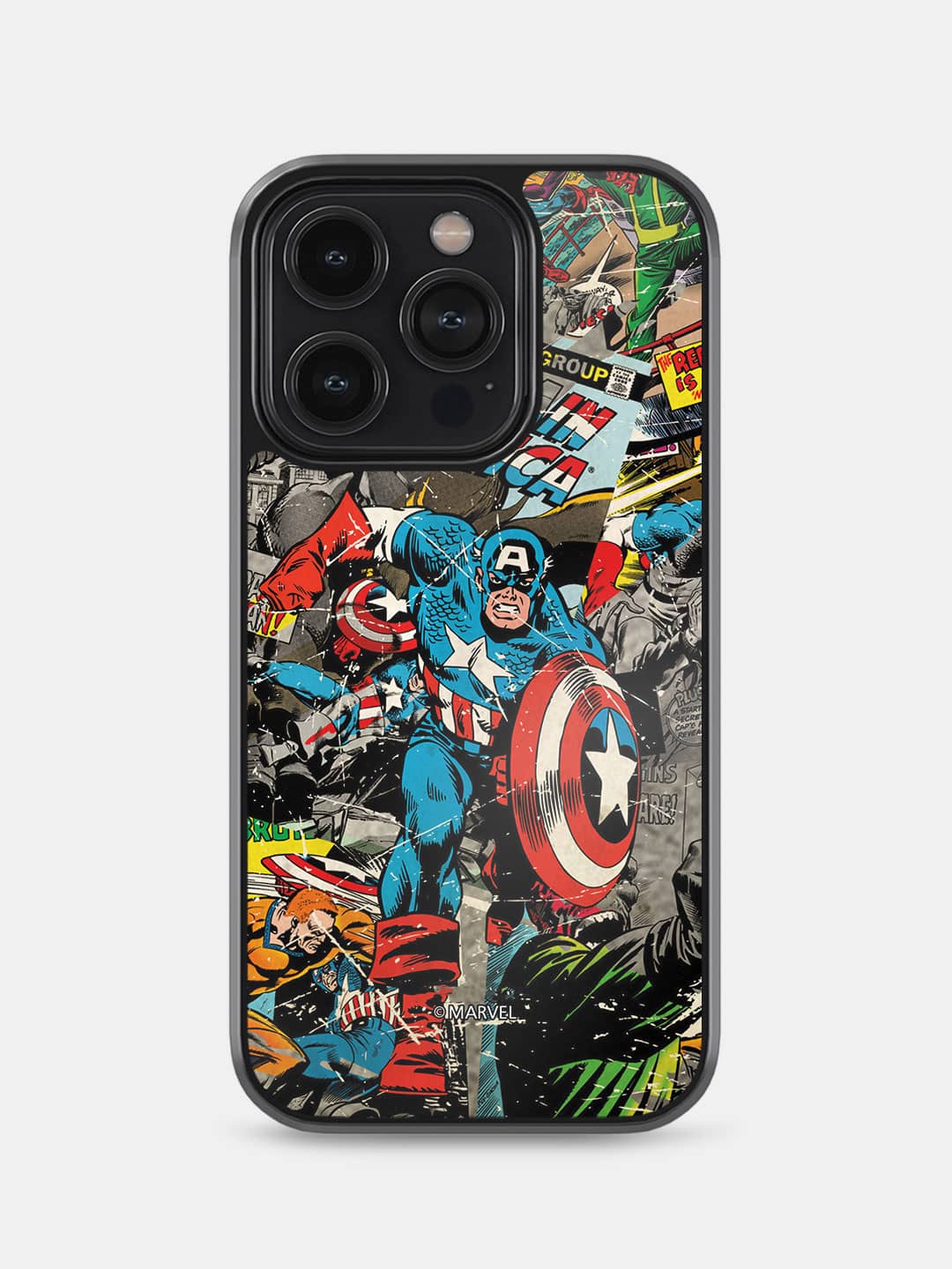 Comic Captain America - iPhone 14 Pro Cover