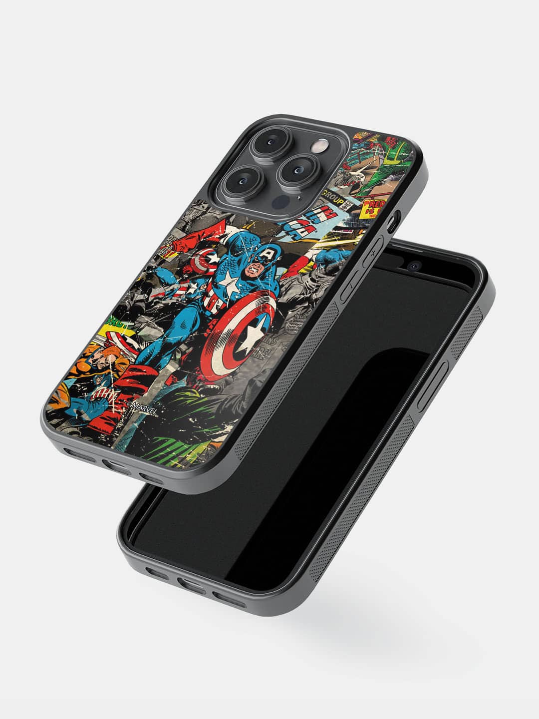 Comic Captain America - iPhone 14 Pro Cover