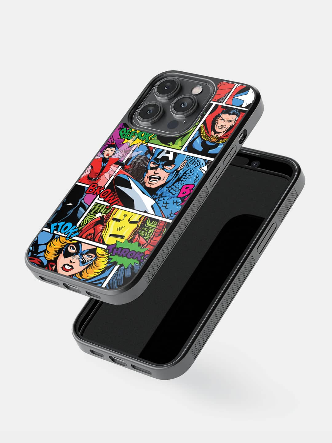 Comic Superheroes Mashup - iPhone 14 Pro Cover